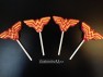 484sp Amazing Woman Logo Emblem Chocolate or Hard Candy Lollipop Mold